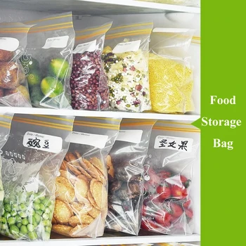 Hrana Plastično Vrečko Za Shranjevanje Stand Up Hrane Posode Za Enkratno Uporabo Za Shranjevanje Paketov Za Zamrzovanje Sveže Ziplock Vrečke Kuhinjski Pripomočki