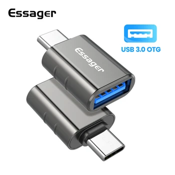 Essager USB 3.0 Tip-C OTG Tip C USB, C Moški Na USB Ženski Pretvornik Za Macbook Xiaomi Samsung S20 USBC OTG Priključek