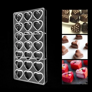 Bakeware Valentinovo Srce Oblika Plastike Čokolada Plesni,kuhinja Polikarbonata Čokoladno Torto Plesni Čokolado Jed Pecivo Orodje