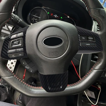 LHD!! Za Subaru WRX STi-2019 Ogljikovih Slog Volan Gumbi, Okrasni Pokrov Trim Avto Styling
