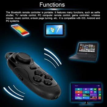 Mini Igra Krmilniki Večnamensko Bluetooth Brezžični Gamepad Daljinski Upravljalnik Telefon Sprožilec Fotoaparata Brezžično Miško