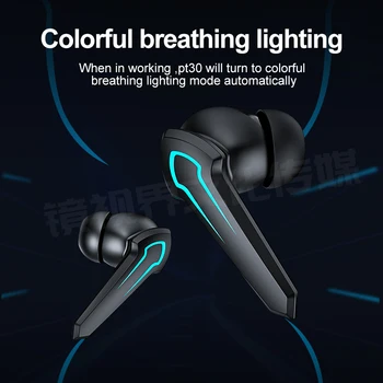 GiNiffe P30 TWS Brezžične Slušalke Bluetooth Slušalke šumov Nepremočljiva Šport Gaming Slušalke Z Mikrofonom