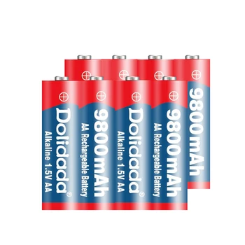 1~12pcs/veliko blagovne Znamke AA baterija za ponovno polnjenje 9800mah 1,5 V Novi Alkalni Polnilna batery za led luči, igrače, mp3 Brezplačna dostava