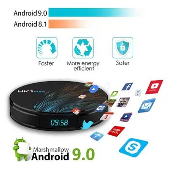 2021 Smart TV Box 4K HD Media Player Podporo IPTV M3U Evropi Set Top Box Android 9.0 WiFi 2.4 G/5 G Bluetooth TV Sprejemnik 4G 128GB