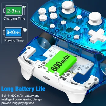 Brezžični Gamepad Za Nintendo Stikalo Konzole Podporo Bluetooth Krmilnik za Igre in Video Igre, USB, Palčko Za Stikalo Krmilnika