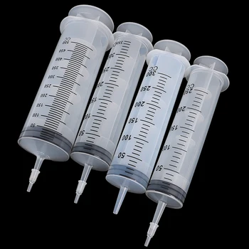 New Vroče 1PC Visoke zmogljivosti injekcijske brizge za Enkratno uporabo Hranil Sterilne Hydroponics Hranjenje Brizgo 250 ml,300 ml,350 ml,500 ml