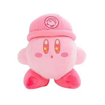 Lepe Risanke Zvezda Kirby Plišastih Lutka Igrača Inženir Kirby Mehko Polnjene Lutka Roza Oči Zvezda Kirby Obesek Dekleta Počitnice Darilo