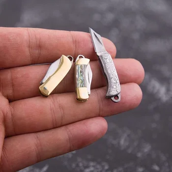 Visoka Kakovost Prenosni iz Nerjavečega jekla mini zložljiv nož ženske self-defense sadje nož keychain