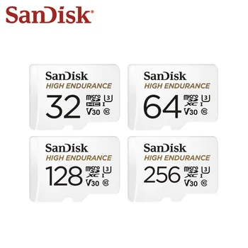 SanDisk Pomnilniško Kartico Visoko Vzdržljivost Video Nadzor, TF Kartice 128GB 256GB 64GB 32GB Micro SD Kartico za Video Nadzor Flash Kartice