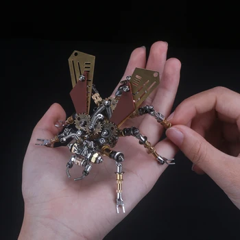 290Pcs Kovinski Insektov Puzzle Model Komplet 3D DIY Mehanske Skupščina Obrtne Za Otroke, Igrače Darilo - Termite/Požara Letenje/Ner/Dragonfly