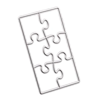 Jigsaw Puzzle Kovin Matrice Die Rezanje Predlogo Umre Reliefi Mapo Za DIY Foto Album Kartico, zaradi Česar Scrapbooking Obrti