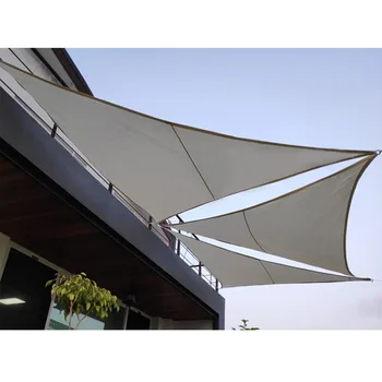 Zunanji Odtenek Jadro 3 Vrvi Sončniki platnene strehe Anti-UV Dvorišče Poletje zaščito pred soncem Črno UV Zaščito Nepremočljiva prostem Trikotnik