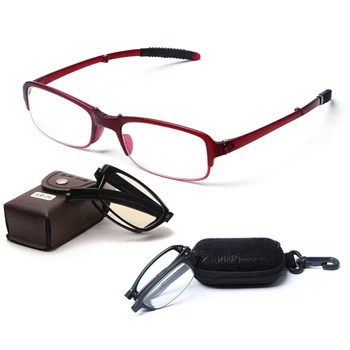 Zložljivi Obravnavi Očala Z Ohišjem, Ženske, Moški, Jasno, Objektiv Presbyopia Očala Z Dioptrije +1.0 +4.0 Presbyopic Očala