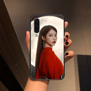 Lee Ji Eun ie KPOP Telefon Primeru Pokrovček Za Samsung Galaxy A10 A11 A20 E A21 A30 A40 A41 A50 A51 A70 A71 A81 S 4G 5G črni Pokrov