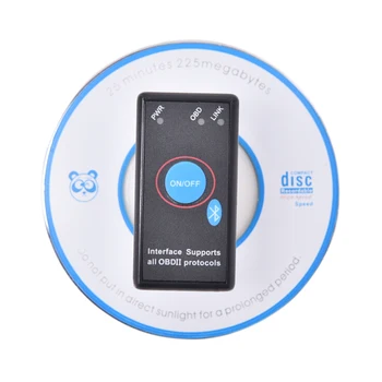 ELM327 V1.5 Avto Auto Kodo Bralnik Bluetooth Preklapljanje OBDII Diagnostično Orodje za optični bralnik