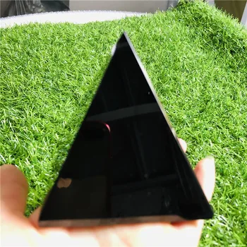 Naravni Reiki Energije Črni Obsidian Piramida Kristalno Zaščitno Zdravljenje za Dom, pisarne Dekoracijo