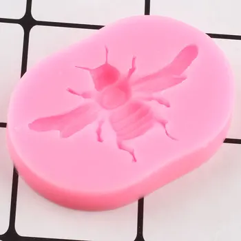 3D Insektov Čebel Silikonsko Plesni Cupcake Pokrivalo Fondat Torta Dekoraterstvo Orodja Sladkarije Polimerne Gline Čokolada Gumpaste Kalupi