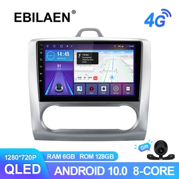 EBILAEN Android 10.0 Multimedijski avtoradio Za Ford Focus 2 Mk2 2004-2011 GPS Navigacijo Video Recoder 6 G 128G RDS QLED Fotoaparat 4G