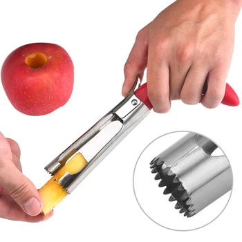 Apple Corer Hruška Srce Odstranjevalec Nož za Odstranjevanje Jedro Semena Slicer Rezalnik Furit Rastlinskih Orodje, Pripomoček, Kuhinjski Pribor
