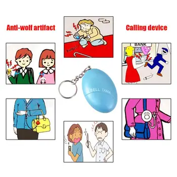 Samoobramba Alarm Alarmni Self Defence Keychain 120dB Varnostno Zaščito Opozorilo Osebno Varnost Dobave Ženske Dekle, Fant
