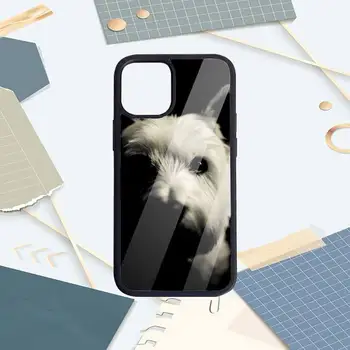 Westie Terier Pes, Psiček živali Primeru Telefon PC Za iPhone 11 12 pro XS MAX 8 7 6 6S Plus X 5S SE 2020 XR