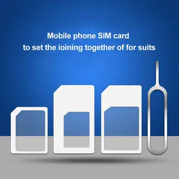 Nov Prihod 4Pcs Univerzalni Mobilni Telefon Nano kartico SIM, Mikro/Standardni Sim Adapter Pretvornik