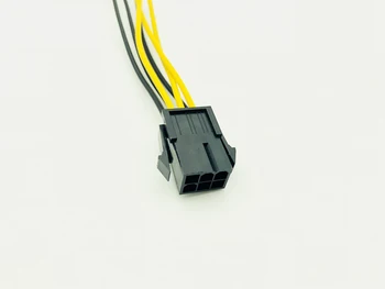 10PCS PCI-E PCIE PCI-Express 6P Moški 6Pin Male Grafike, Video Kartice, DIY Napajalni Kabel BTC Podaljša Rudar Rudarstvo Žice 18AWG Kabel