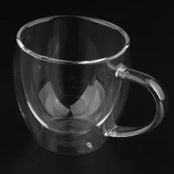 Dvoslojno Strel Stekla Espresso Skodelico Kave Vrč Doma Barware 150 ml