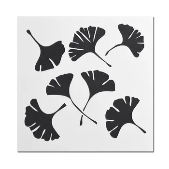 13 cm/ 5.12 Palčni Drevesnih Listov Ginko Diy Layering Matrice Slikarstvo Album Kolorit Reliefi Album Dekorativni Kartico Predlogo 2021