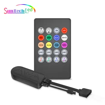 Suntech Led Trak Bluetooth Glasbe Controllar,20 Ključev Daljinski upravljalnik Za 5050 RGB LED Trakovi
