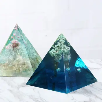 Piramida 3d Silikonsko Plesni Smolo, Nakit, Izdelava Smolo Sveče, Mila Plesni Epoksi Obesek Obrti Diy Orodja Za Nakit