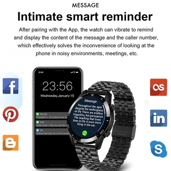 LIGE 2021 Nov Modni Smartwatch Bluetooth Klic Šport za Moške Gledajo Srčnega utripa, Spremljanje Glasbe za Nadzor Luksuzni Pametno Gledati Za Moške
