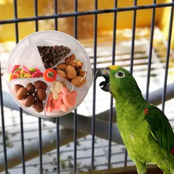 Papiga Paše Igrače Naprave Ptica Ugriz Igrače Kolesa Obliko Vrtljiv Ptic Puzzle Hranjenje Hrane Polje