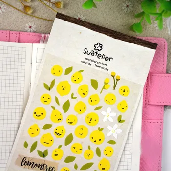 Izvor Koreja Sonia Scrapbooking Visoko Kakovost Papirja Nalepke Lemontree DIY Gospodinjske Potrebščine Obrti Dekoracijo Suatelier Stikers