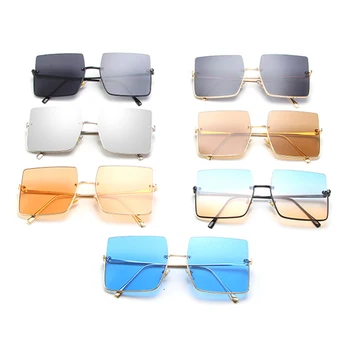 DYTYMJ Rimless Prevelik sončna Očala Ženske 2021 Luksuzni Kvadratnih Očala za Ženske/Moške Retro Očala Ženske Kovinski Gafas De Sol