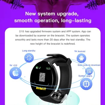 Večnamenski Elektronski Watch Krvnega Tlaka, Srčnega utripa Nepremočljiva Bluetooth Krog Fitnes Tracker Zapestnica PK D20 Y68