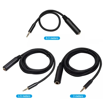 1/8 palca Moški-1/4 palca Ženski Stereo Audio Adapter Kabel Adapter za Ločevanje Avdio Kabel 3,5 mm do 6,35 mm Kabel