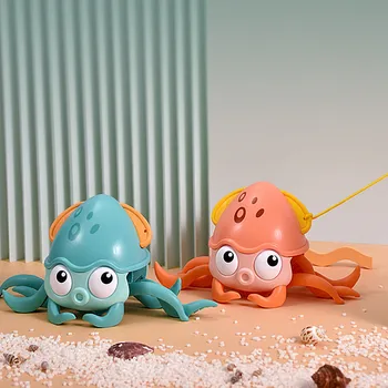 Hoja Hobotnica Po Maslu Kopel Igrača Srčkan Cartoon Živali Inercialni Hobotnica Plazil Morske Živali Otroci Igrajo V Vodni Kopeli Igrače