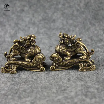 Baker Zmaj Doma Dekoracijo Kitajski 12 Nebesno Živali Maskota Zmaj Miniature Figur Medenina Pisarne Feng Shui Dekor Obrti