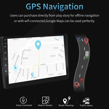Android 10 Avtomobilski Stereo sistem 9 palčni zaslon na Dotik Jedro Octa 6GB RAM 128GB ROM GPS Navigacija Bluetooth 5.0 WiFi Avto Radio Vodja Enote