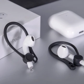 Varstvo Airpods držalo za uho Silikonski Bluetooth Brezžične Slušalke Imetnik Čepkov za Ušesa Kavelj Za Apple Anti-izgubil Zraka Stroki na Debelo