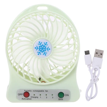 VROČE PRODAJE Prenosni LED Luči Ventilator Zraka Hladilnik Mini Desk USB Ventilator Tretji Veter USB Ventilator