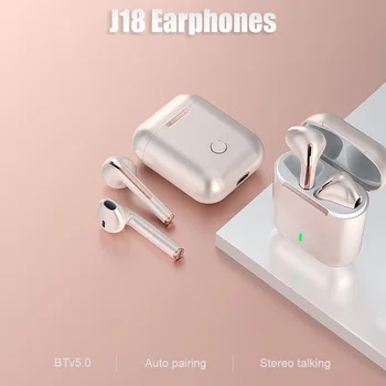 Tws J18 Bluetooth Slušalke Brezžične Športne Slušalke IPX7 Nepremočljiva Hrupa-Prekličete Čepkov Stereo Igre Slušalke Za Iphone Xiaomi