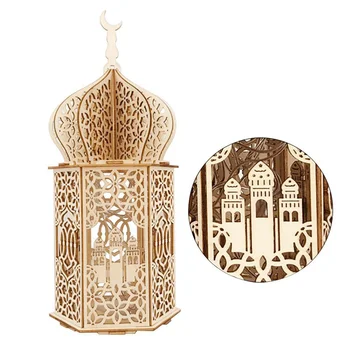 Eid Mubarak Dekoracijo Ramadana Ornament Muslimanskih Lesena Ploščica Mošeje Za Notranje Stranke Zaloge Kreativne Občutljivo Lesene