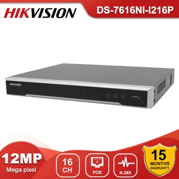 HikVision Original DS-7616NI-I2/16P 16CH POE 4K NVR Max 12MP Izhod Omrežja, Video Snemalnik CCTV Sistema 2 SATA, HDMI je Združljiv