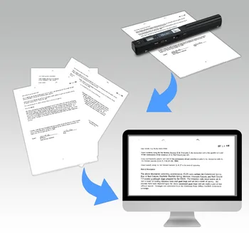 Papir velikosti A4 formatu JPG/PDF Formatni IHigh Hitrost Prenosni LCD-Zaslon Dokument Optičnega Mini Iscan Dokument Slik Pregledovalnik Poslovnih Urad