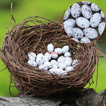 Vroče Umetno Gnezdo Ptice Simulacije Jajca Model Mikro Pravljice Vrt Dekoracijo Miniaturne Figurice Igrače Obrti Diy Dodatki