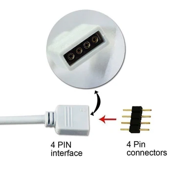4 Pin RGB Led Priključek 1 do 2/ 3/4 Splitter Priključek žice RGB LED Trak Svetlobe 4Pin Cepilec za 2835 5050