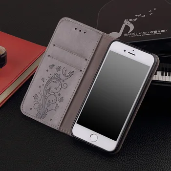 PU Usnja Flip Case Za iPnoe X XR XS Max 5 JV 6 6S 7 8 Plus Luksuzni Denarnice Primeru Za iPhone 4 in 4s 7 Plus Stojalo Kartico Solt Pokrov