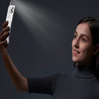 Obroč Svetlobe Primeru za iPhone 12 11 Mini Pro X XS Max Flash Svetlobe, Lepote Fotografije Led Selfie Obroč Fill Light Nazaj Zalivu Primeru